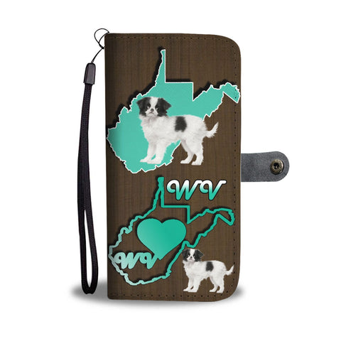 Cute Japanese Chin Print Wallet Case-Free Shipping-WV State