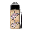 Japanese Chin Floral Print Wallet Case-Free Shipping-WV State