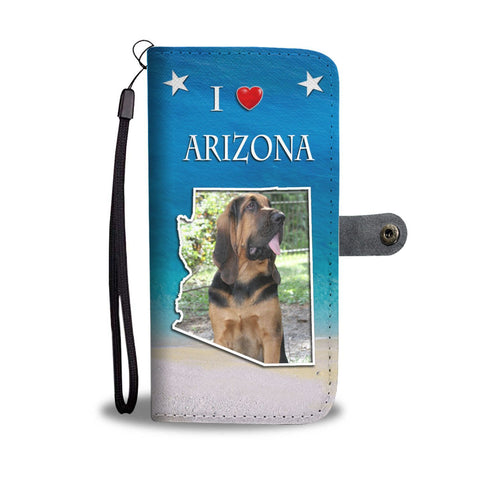 Cute Bloodhound Print Wallet Case-Free Shipping-AZ State