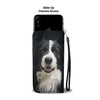 Lovely Border Collie Print Wallet Case-Free Shipping-AZ State