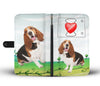Basset Hound Print Wallet Case-Free Shipping-CO State