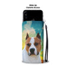 American Staffordshire Terrier Print Wallet Case-Free Shipping-CO State