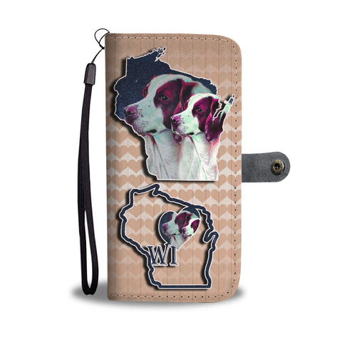 Brittany Dog Art Print Wallet Case-Free Shipping-WI State