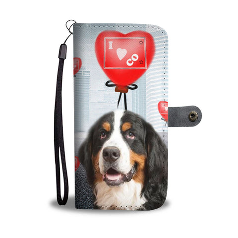 Bernese Mountain Dog Print Wallet Case-Free Shipping-CO State