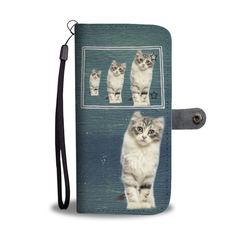American Curl Cat Print Wallet Case-Free Shipping-CO State