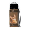 Abyssinian Cat Print Wallet Case-Free Shipping-CO State
