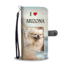 Cute Pekingese Dog Print Wallet Case-Free Shipping-AZ State