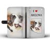 St. Bernard Dog Print Wallet Case-Free Shipping-AZ State
