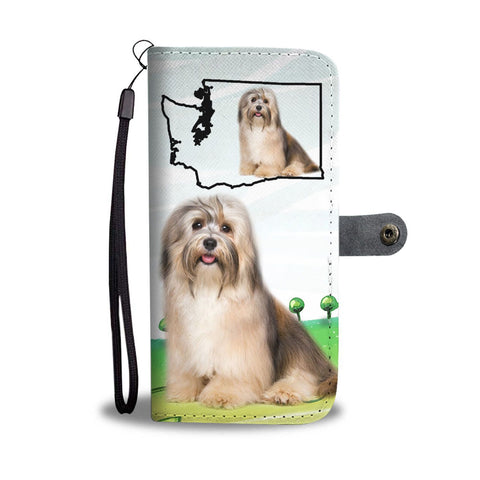 Havanese Dog Print Wallet Case-Free Shipping-WA State