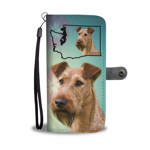 Irish Terrier Print Wallet Case-Free Shipping-WA State