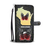 Limited Edition-Gun And Skull Print Wallet Case-Free Shipping-WI State
