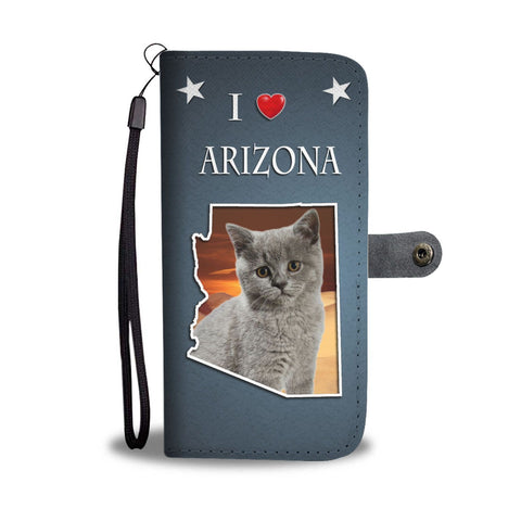 British Shorthair Cat Print Wallet Case-Free Shipping-AZ State