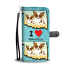 Cute Papillon Dog Art Print Wallet Case-Free Shipping-OK State