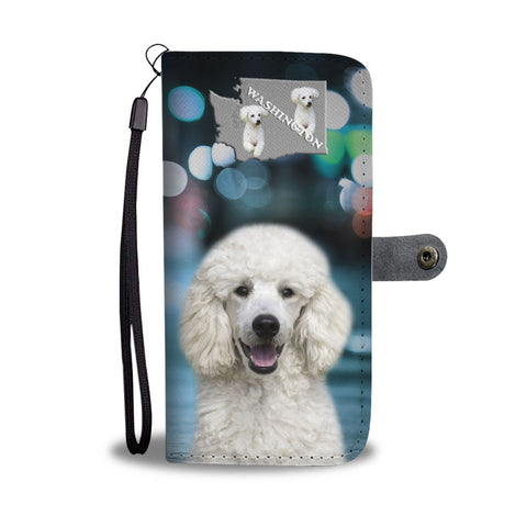 Poodle Dog Print Wallet Case-Free Shipping-WA State