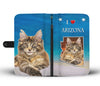 Maine Coon Cat Print Wallet Case-Free Shipping-AZ State