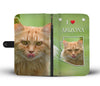 Cute Maine Coon Cat Print Wallet Case-Free Shipping-AZ State