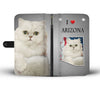 Persian Cat Print Wallet Case-Free Shipping-AZ State
