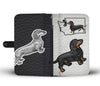 Dachshund Dog Print Wallet Case-Free Shipping-WA State