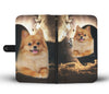 Cute Pomeranian Dog Print Wallet Case-Free Shipping-WA State
