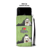 Cute Samoyed Dog Print Wallet Case-Free Shipping-VA State