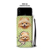 Lovely Pomeranian Dog Print Wallet Case-Free Shipping-AK State