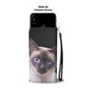 Siamese Cat Print Wallet Case Print-Free Shipping-AZ State