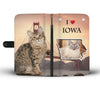 American Bobtail Cat Print Wallet Case-Free Shipping-IA State