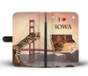 Cute Bengal Cat Print Wallet Case-Free Shipping-IA State