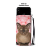 Lovely Burmese Cat Print Wallet Case-Free Shipping-IA State