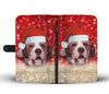 Lovely Beagle On Christmas Print Wallet Case-Free Shipping