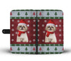 Shih Tzu Dog Christmas Print Wallet Case-Free Shipping