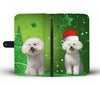 Bichon Frise Christmas Print Wallet Case-Free Shipping