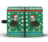 Bulldog Christmas Print Wallet Case-Free Shipping