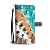 Lovely Beagle Dog Christmas Print 3D Wallet Case-Free Shipping
