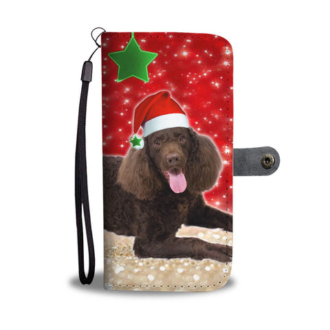 American Water Spaniel On Christmas Print Wallet Case-Free Shipping