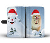 Pomeranian Dog Christmas Print Wallet Case-Free Shipping