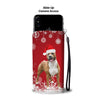 American Staffordshire Terrier Christmas Print Wallet Case-Free Shipping