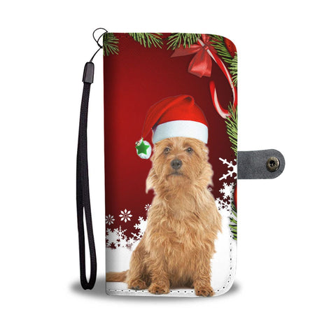Australian Terrier On Christmas Print Wallet Case-Free Shipping