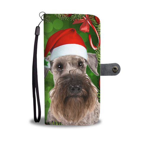 Cesky Terrier On Christmas Print Wallet Case-Free Shipping