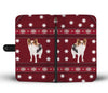 Papillon Dog Christmas Print Wallet Case-Free Shipping