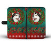 Cute Alaskan Malamute Christmas Print Wallet Case-Free Shipping