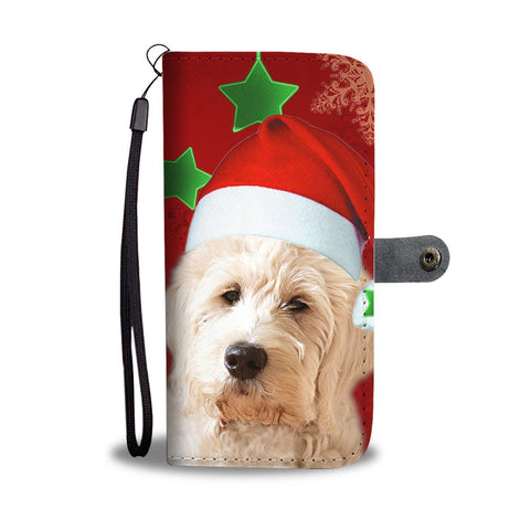 Goldendoodle On Christmas Print Wallet Case-Free Shipping