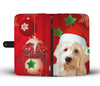 Goldendoodle On Christmas Print Wallet Case-Free Shipping