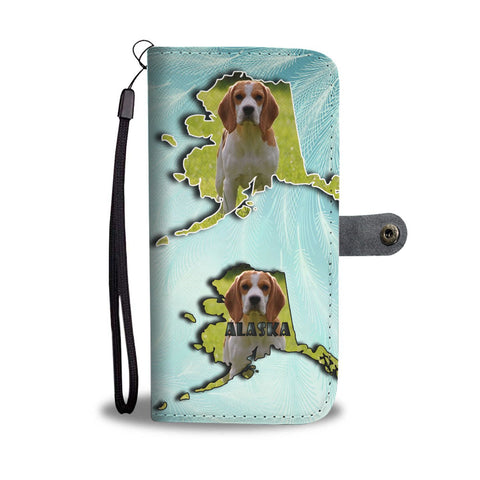 Cute Beagle Dog Print Wallet Case-Free Shipping-AK State