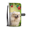 Pekingese Dog On Christmas Print Wallet Case-Free Shipping