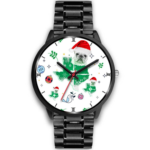 French Bulldog Texas Christmas Special Wrist Watch-Free Shipping