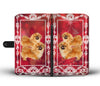 Cute Pekingese Dog Christmas Print Wallet Case-Free Shipping