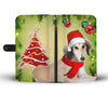 Cute Saluki Dog On Christmas Print Wallet Case-Free Shipping