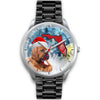 Bloodhound On Christmas Florida Wrist Watch-Free Shipping
