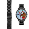 Cavalier King Charles Spaniel On Christmas Print Wrist Watch-Free Shipping-FL State